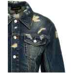 Marc Jacobs The Rip And Repair Fluted Denim Jacket Jacket