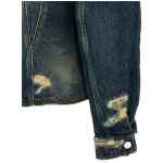 Marc Jacobs The Rip And Repair Fluted Denim Jacket Jacket