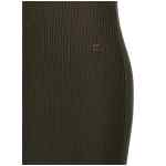 Courreges Twist Rib Knit Long Dress