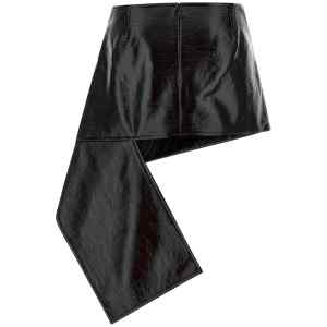Courreges Fold Vinyl Mini Skirt