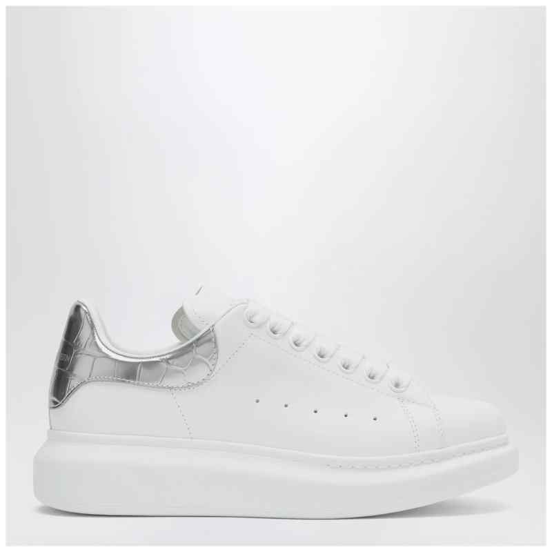 Alexander McQueen Oversize sneakers white/silver croc Alexander McQueen Oversize sneakers white/silver croc