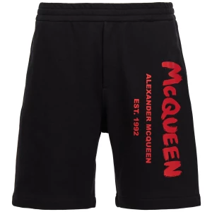 Alexander McQueen Graffiti Bermuda Shorts