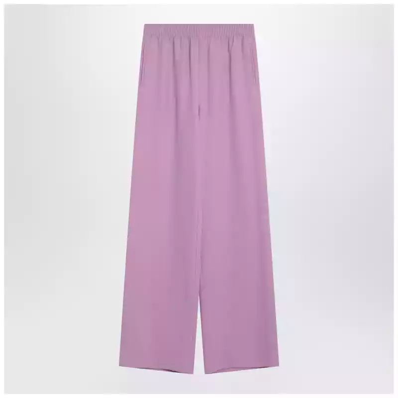 Valentino Wide lilac pink silk pants