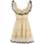 Zimmermann Embroidered Frilled Mini Dress