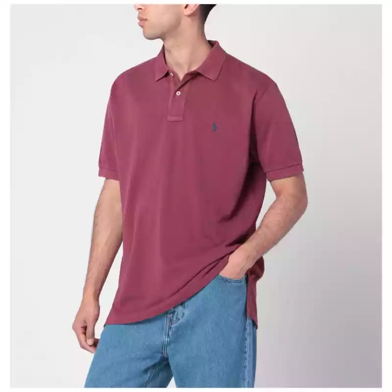Polo Ralph Lauren Washed wine red cotton polo