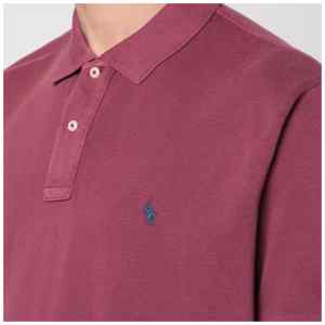 Polo Ralph Lauren Washed wine red cotton polo