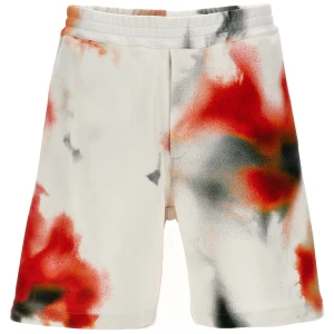 Alexander McQueen Obscured Flower Bermuda Shorts