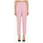 Alexander McQueen Pink regular trousers with pleats