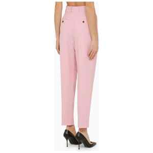 Alexander McQueen Pink regular trousers with pleats