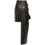 Alexander McQueen Maxi Bow Leather Skirt