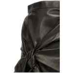 Alexander McQueen Maxi Bow Leather Skirt