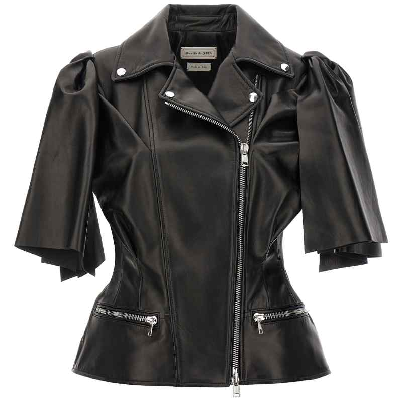 Alexander McQueen Bow Knot Biker Vest