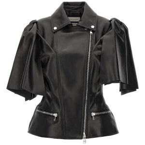 Alexander McQueen Bow Knot Biker Vest
