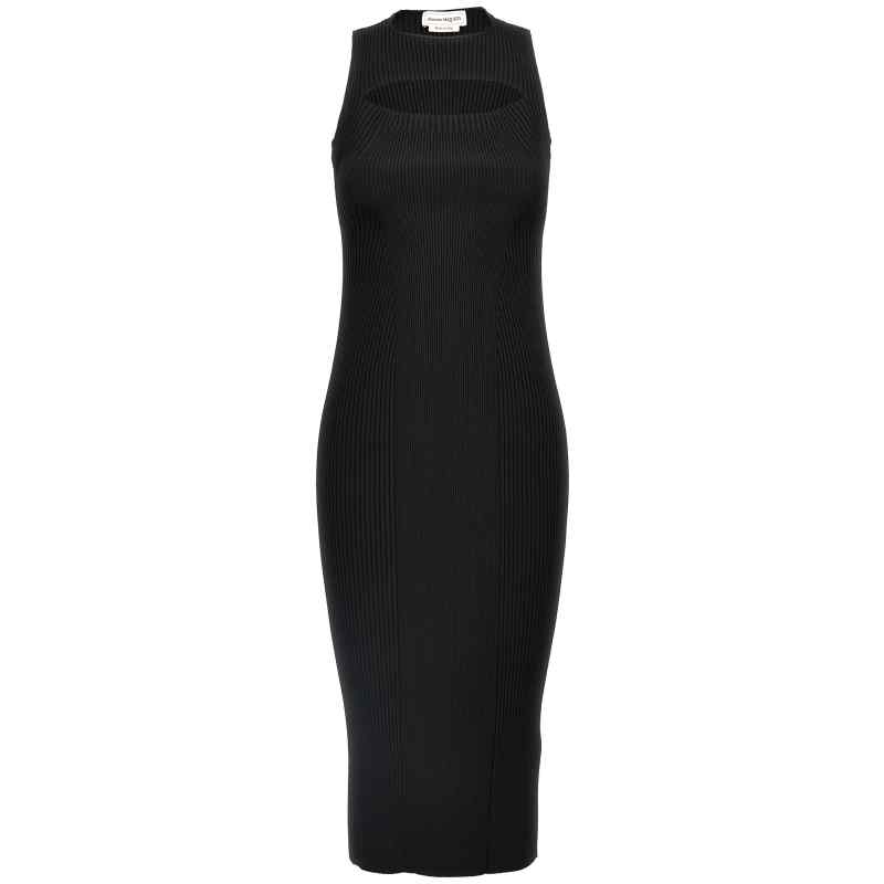 Alexander McQueen Ribbed Knit Dress Alexander McQueen Ribbed Knit Dress