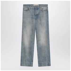 Valentino Medium blue washed-effect jeans