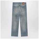 Valentino Medium blue washed-effect jeans