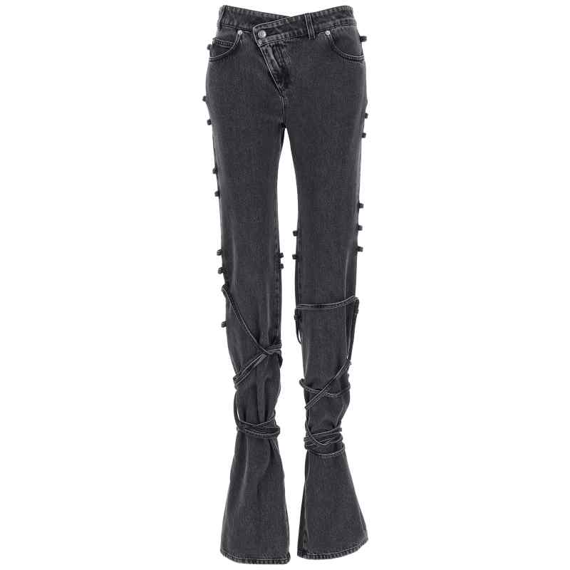 Alexander McQueen Jeans Asymmetric Closure