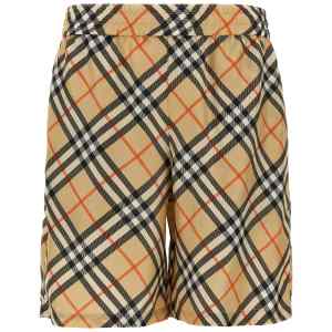 Burberry Check Silk Bermuda Shorts