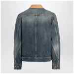 Alexander McQueen Denim jacket with suede collar