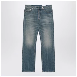 Alexander McQueen Faded blue jeans