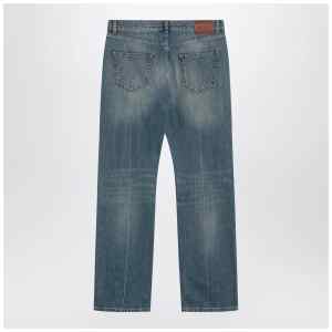 Alexander McQueen Faded blue jeans