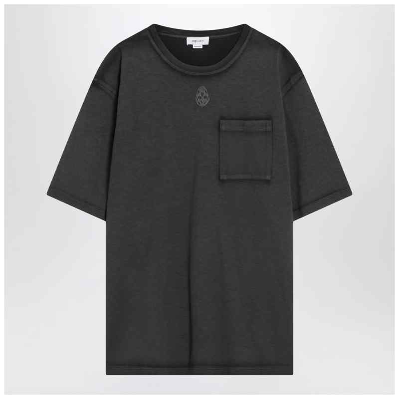 Alexander McQueen Faded black Skull T-shirt