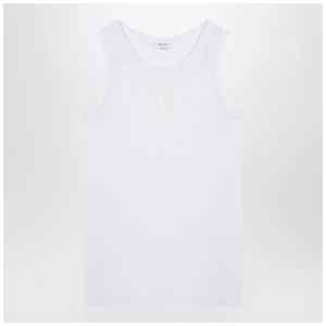 Alexander McQueen White cotton tank top