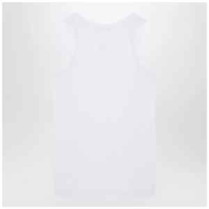 Alexander McQueen White cotton tank top