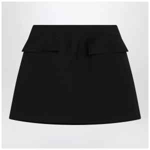 Alexander McQueen Black wool mini skirt