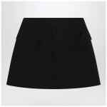 Alexander McQueen Black wool mini skirt