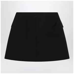 Alexander McQueen Black wool mini skirt