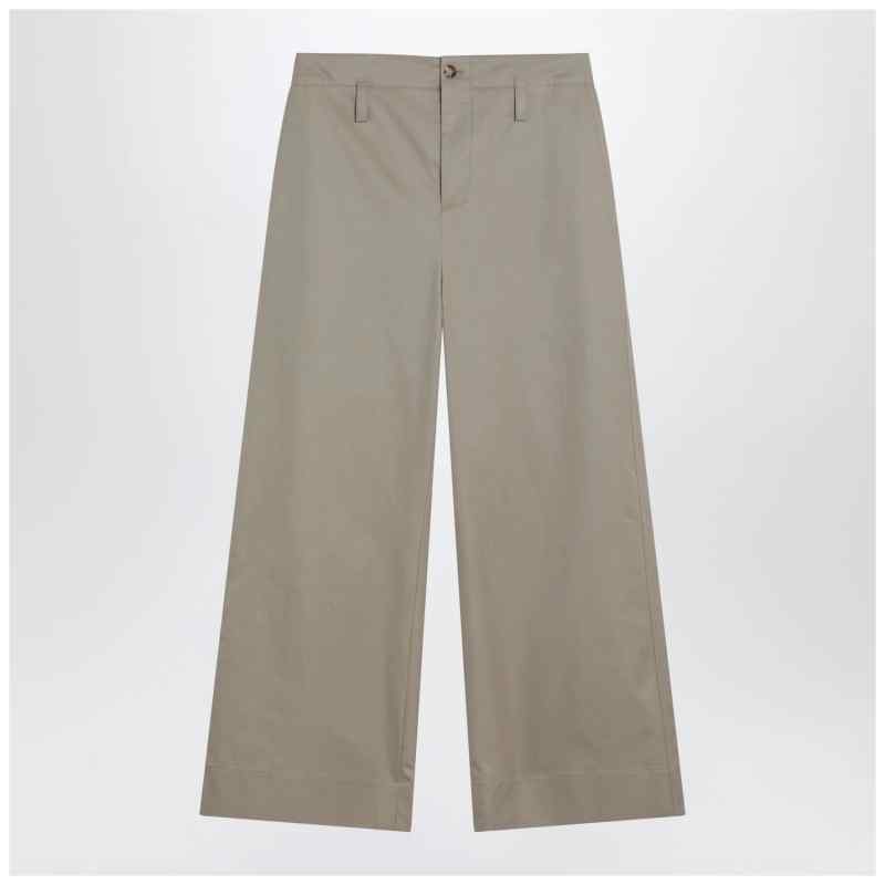 Alexander McQueen Beige cotton gabardine chino pants