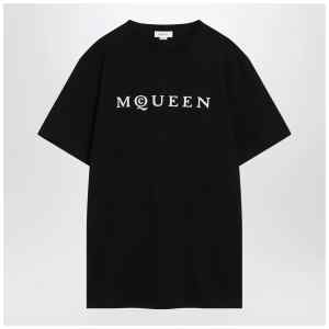 Alexander McQueen Black cotton jersey t-shirt