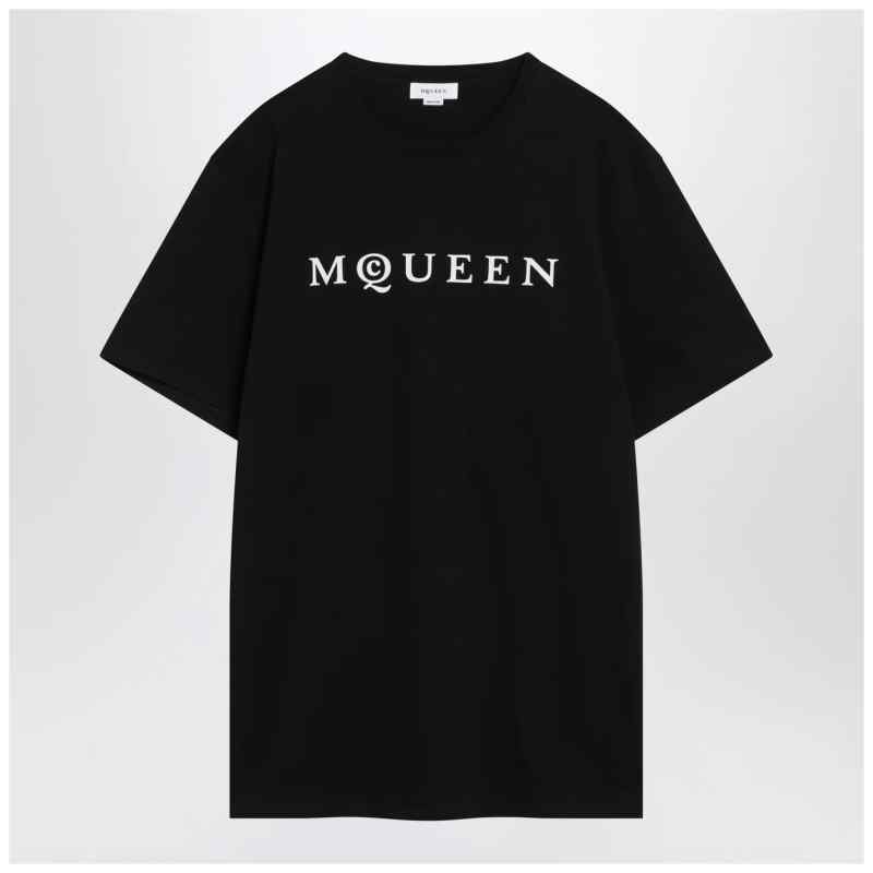 Alexander McQueen Black cotton jersey t-shirt
