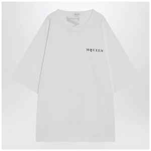 Alexander McQueen White oversized t-shirt with logo