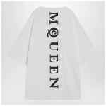 Alexander McQueen White oversized t-shirt with logo