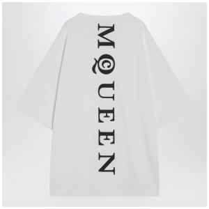 Alexander McQueen White oversized t-shirt with logo