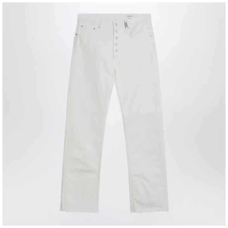 Alexander McQueen White denim trousers