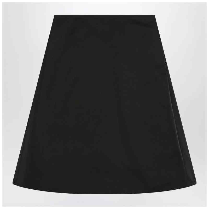 Alexander McQueen Flared black skirt in silk blend Alexander McQueen Flared black skirt in silk blend