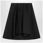 Alexander McQueen Flared black skirt in silk blend