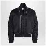 Alexander McQueen Black nylon zip bomber