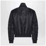 Alexander McQueen Black nylon zip bomber