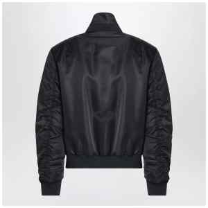 Alexander McQueen Black nylon zip bomber
