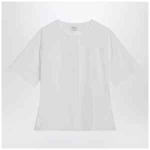 Alexander McQueen White corset shirt in poplin