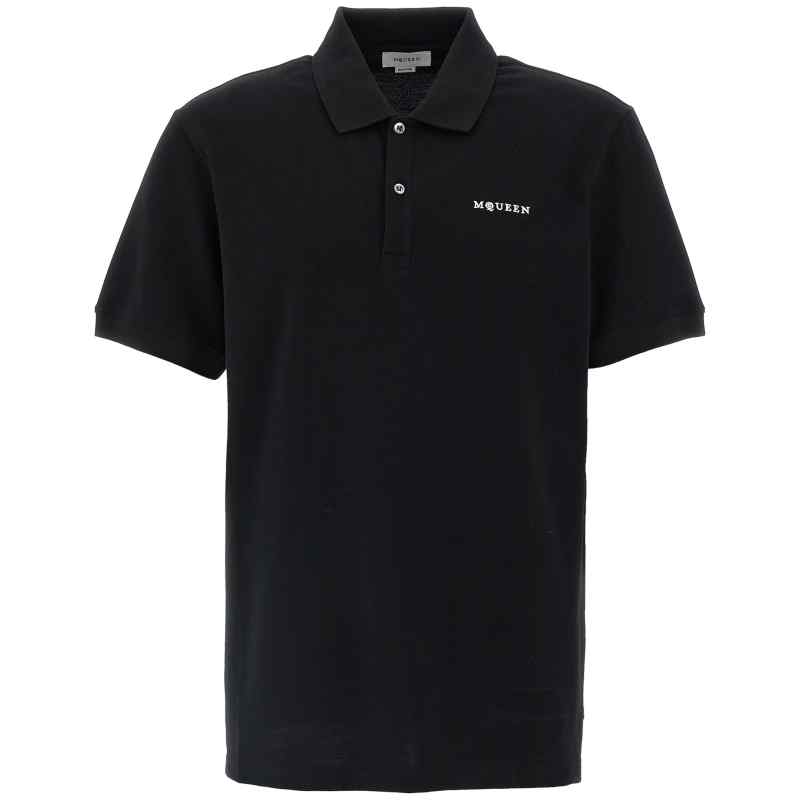 839229QXAAK1000_01_M_2025-06-30T08-34-09.563Z-1 Alexander McQueen Logo Embroidery Polo Shirt