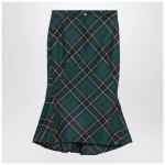 Alexander McQueen Flared skirt in wool tartan