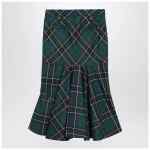 Alexander McQueen Flared skirt in wool tartan