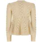Alexander McQueen Peplum Cable Sweater