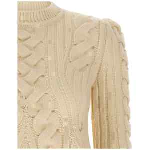 Alexander McQueen Peplum Cable Sweater