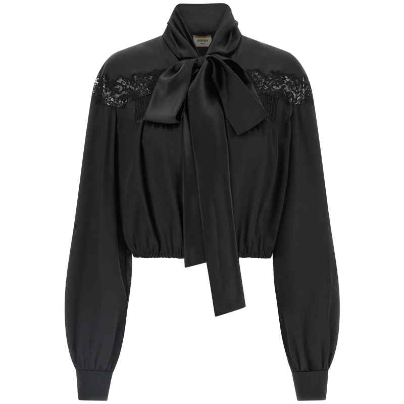 Saint Laurent Lace Silk Shirt